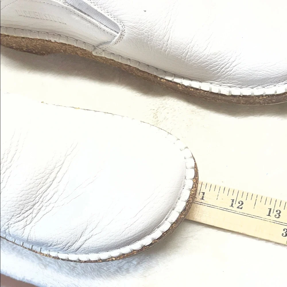 Birkenstock White Slip-On Espadrille-Style Shoes